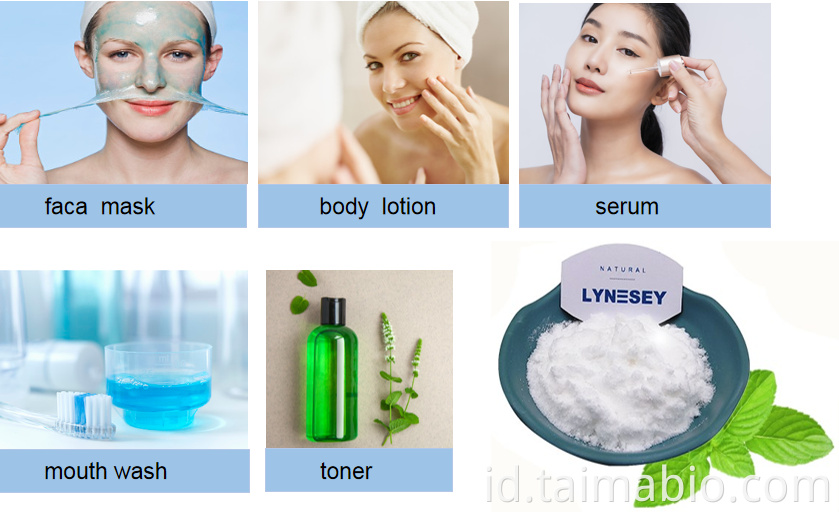 Agen pendingin WS-3 WS-23 Tinggi L-Menthyl Lacyaye Kelas Kosmetik Menthyl Lactate